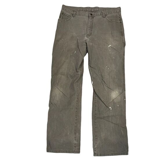 Vintage Dickies Carpenter Pants Green 36x34 Men's Relaxed Utility Pockets - Picture 1 of 6